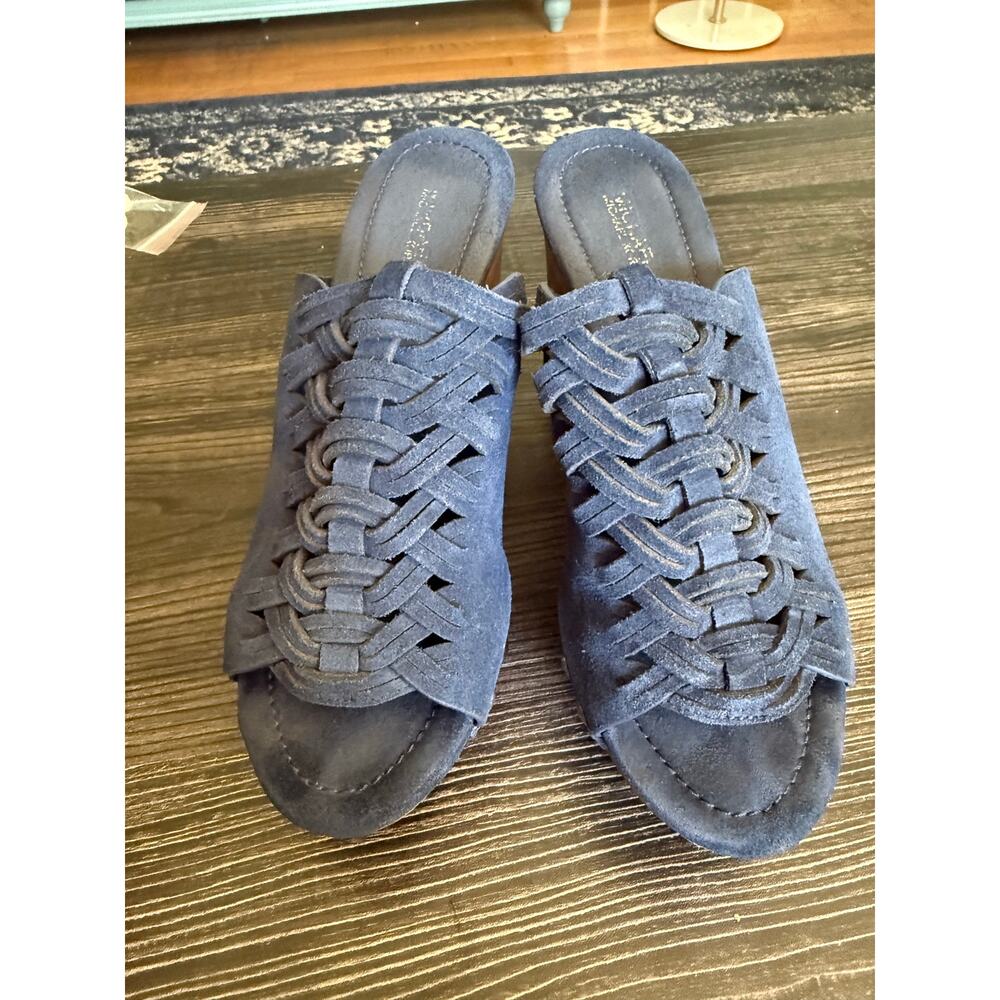 MICHAEL Michael Kors Clog Mule Sandal Sport Suede w/ Metal Studs Sz. 8 - Picture 8 of 10